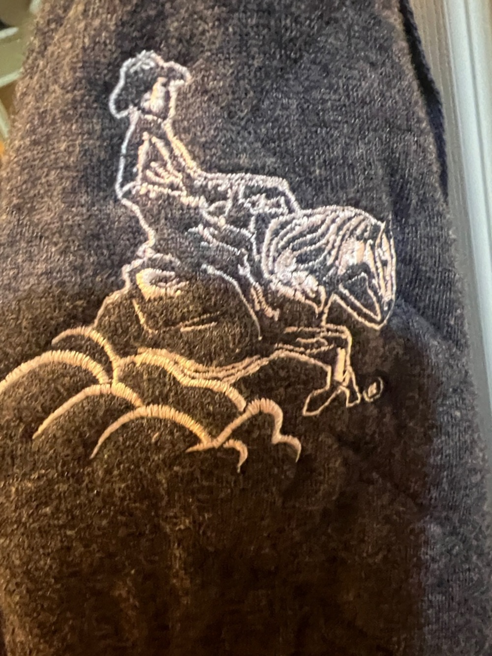 Nrha Futurity Quilted Navy Zip Hoodie Jacket - Picture 4 of 5